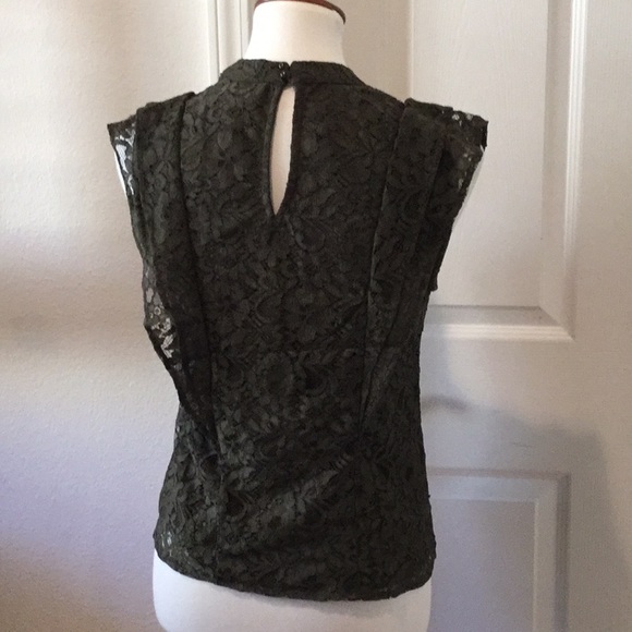 Romeo & Juliet Couture Olive Lace Top - Picture 5 of 6
